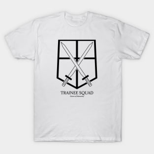 attack on titan logo trainee squad T-Shirt